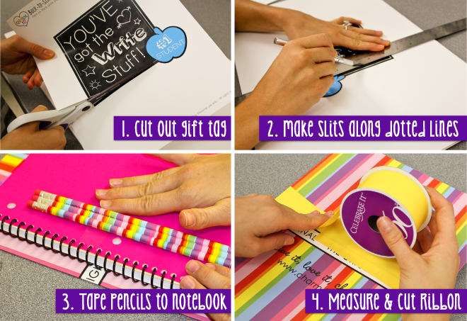 Back to School Gift Craft Steps