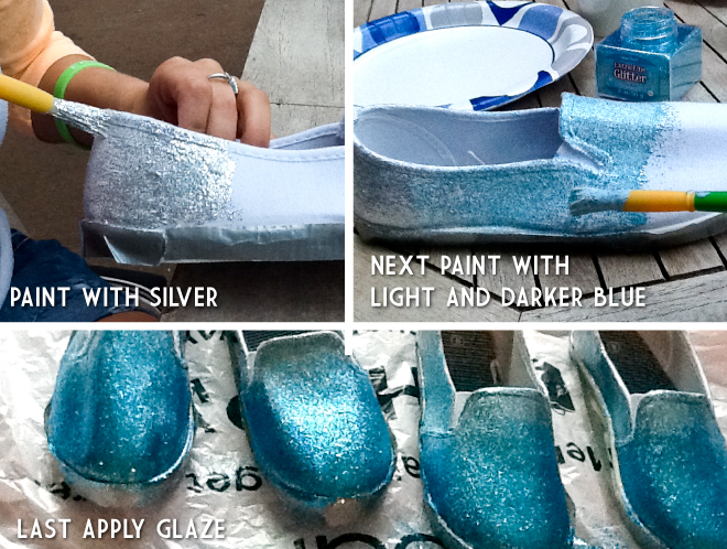 DIY Glitter Sneakers Instructions 