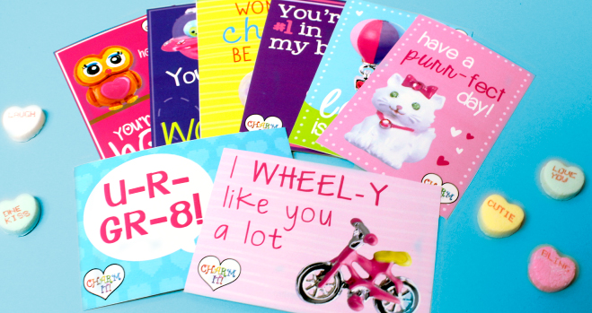 CHARM IT! free printable Valentine’s Day Cards 