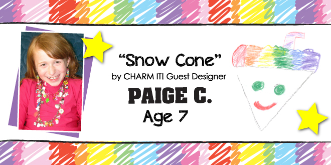 Nordstrom Design-A-Charm Contest winner Paige C., Snow Cone 