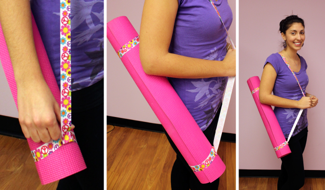 Make your own yoga mat strap