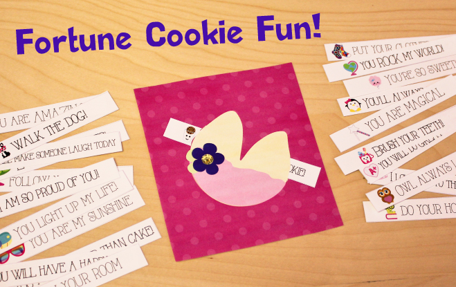 Free Printable Fortune Cookie Notes for Kids 