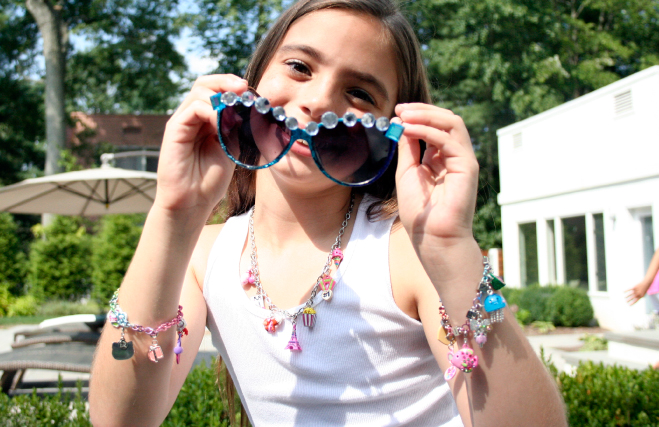 DIY glitter, rhinestone sunglasses