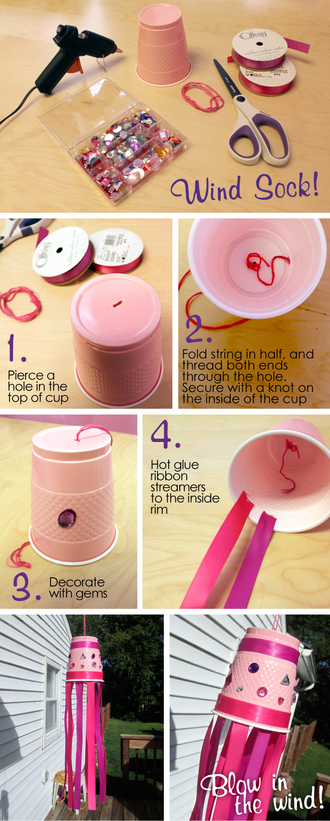 Windsock Craft for girls 