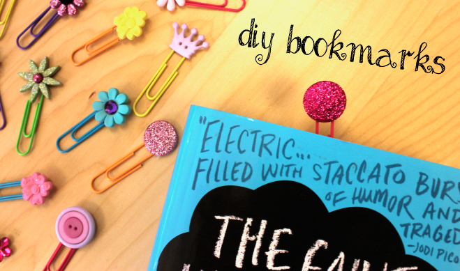 DIY button bookmarks