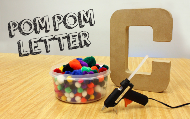 Pom Pom Letter DIY 