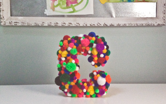 Pom Pom Initial Craft 