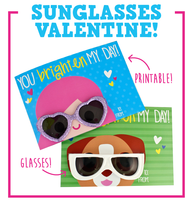 Free Printable Sunglasses Valentines 