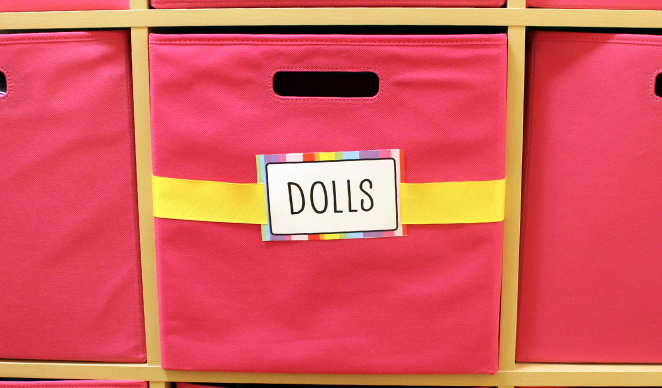 Create your own storage bin labels