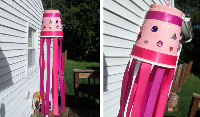 DIY Windsock craft for girls