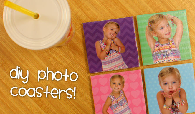 DIY photo coasters